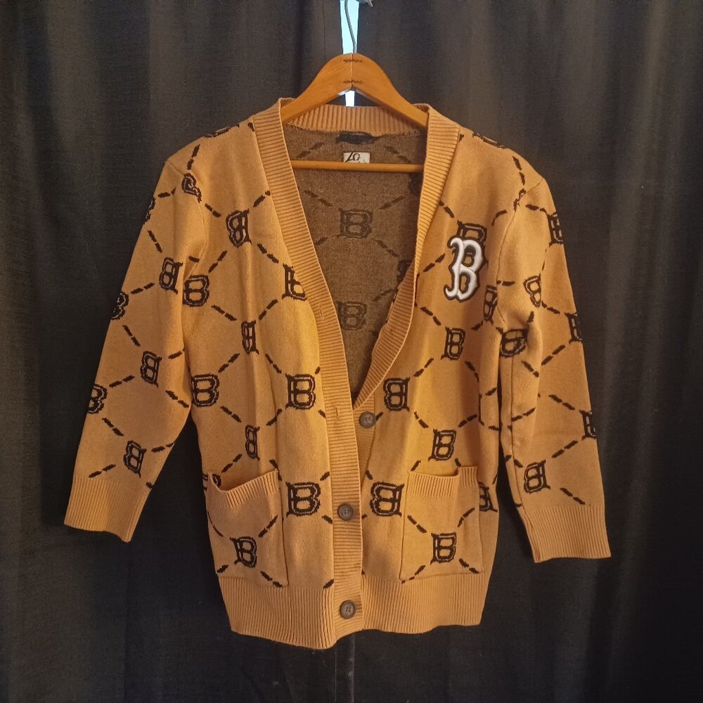 Boston Monogram women’s cardigan size small NWOT